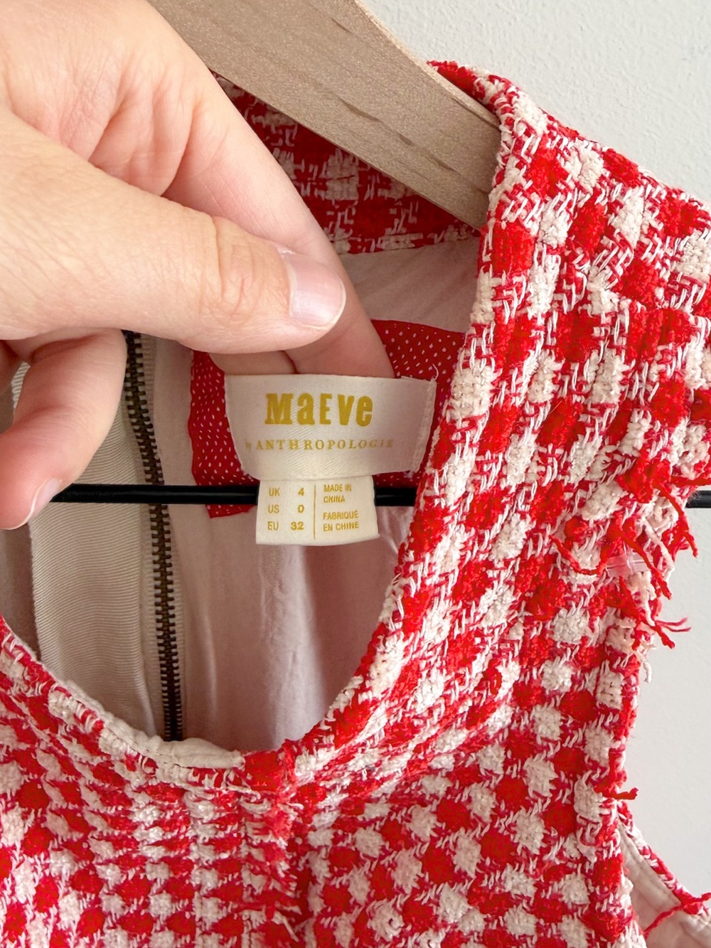 Anthropologie Tweed Houndstooth Peplum Top - Picture 4 of 5